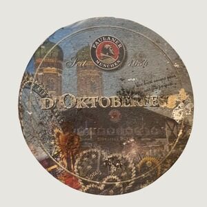 Paulaner Beer Coaster Blue Vintage Oktoberfest Munchen Barware